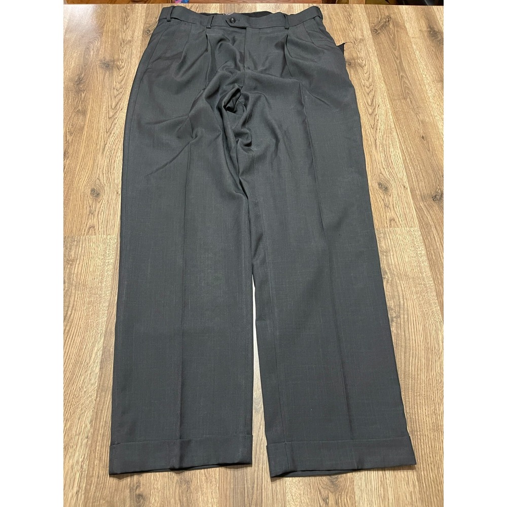 Covington Pants, Men's Size 34x32, Gray, Dress Pants, Pleated